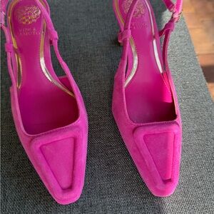 Vince Camuto Stilla Sling Back Pump in a vibrant shade of Pink . #6.5M/37
